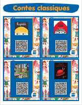 Cap ecran QR contes classiques