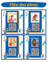 Cap écran 2 QR Fête des pères