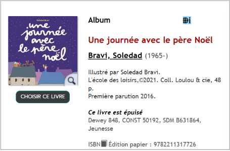 Album Une journée avec le Père Noël