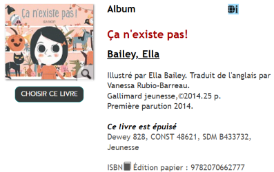 Livre Ça n'existe pas