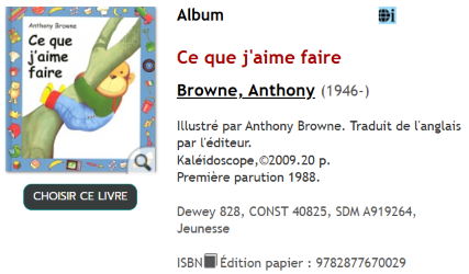 Livre Ce que j'aime faire