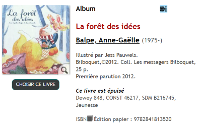 Livre La forêt des idées