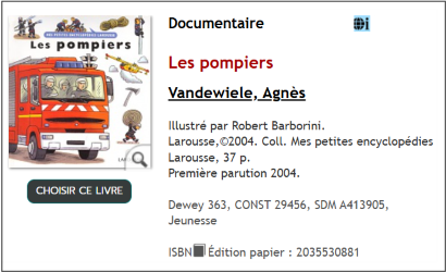 Livre les pompiers