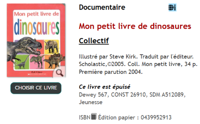 Mon petit livre de dinosaures