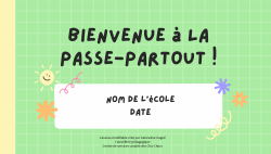 Rencontre parents Passe-Partout