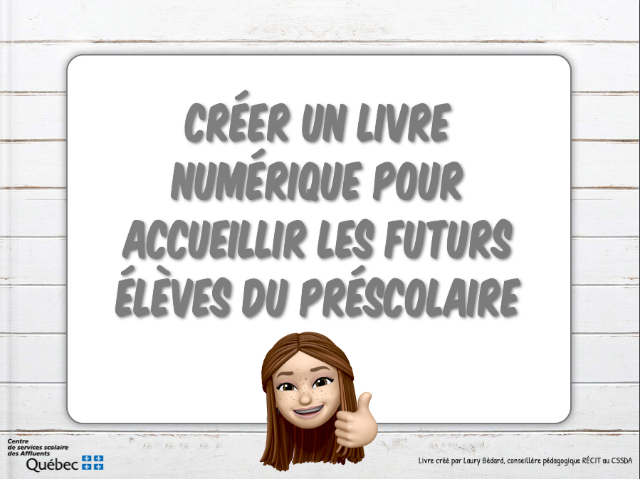 Book Creator comment créer un livre pour l'accueil des nouveaux